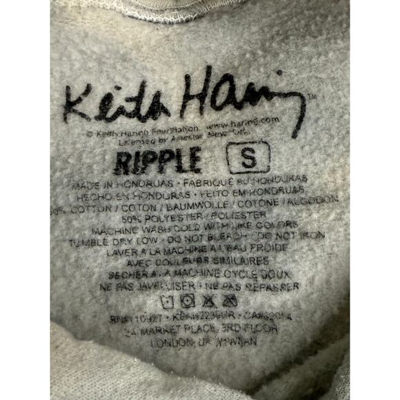 Urban Outfitters Keith Haring Three Eyed Face  Pop Art Tye Dye Hoodie Size S - Picture 5 of 6